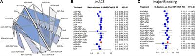 Combination of antiplatelet and anticoagulant therapy, component network meta-analysis of randomized controlled trials